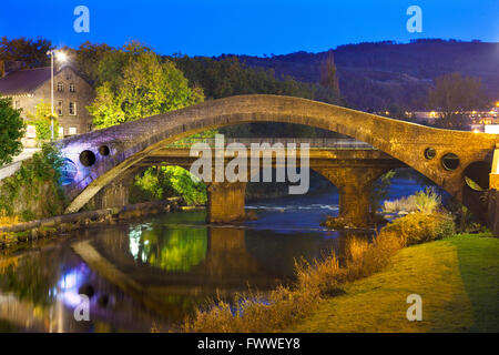 The Old Bridge, Pontypridd, Rhondda Cynon Taff, South Wales, Großbritannien. Stockfoto