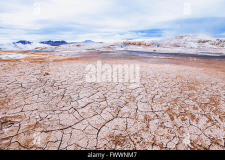 Vulkanlandschaft in Island Stockfoto