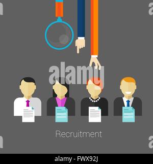 Mitarbeitergewinnung Stock Vektor