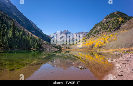 Maroon Bells. Aspen. Colorado. USA Stockfoto