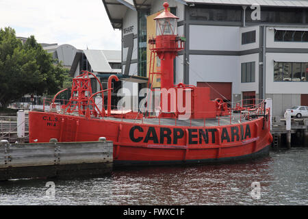 Feuerschiff im australian national maritime Museum in Sydney, Australien Stockfoto