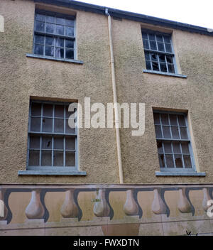 Das heute abgerissene Cox's Mill Hotel und Pub in der Cheddar Gorge, viele der Gebäude sind jetzt nicht mehr investiert und müssen am 8. April 2016 erneuert werden Stockfoto