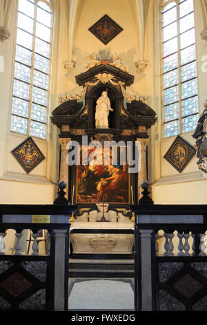 Die Kapelle von Rubens (1640) am St.-Jakobs Kirche in Antwerpen, Belgien Stockfoto