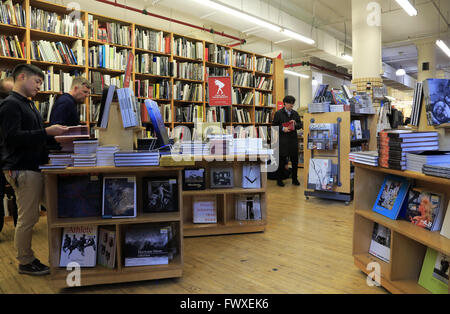 Innenansicht des berühmten Strand Bookstore in Greenwich Village, Manhattan, New York City, USA Stockfoto