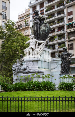 Ein Denkmal für Carlos Pellegrini in Buenos Aires, Argentinien, Südamerika. Stockfoto