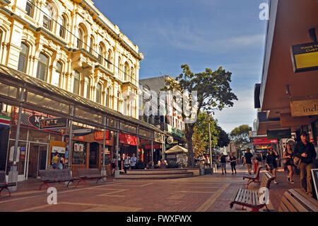 Cuba Street in Wellington Neuseeland Stockfoto