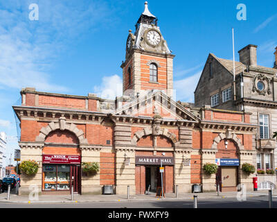 Markthalle, vor der Renovierung, in Crewe-Scheshire, Großbritannien Stockfoto