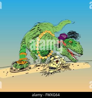 Dinosaurier t Rex weiblich Stock Vektor