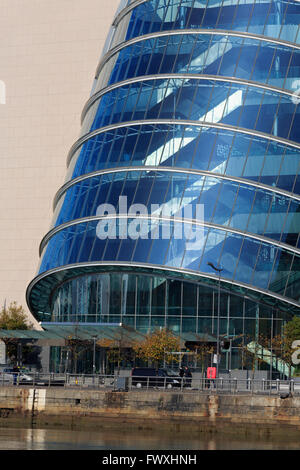 Convention Center, Fluss Liffey, Stadt Dublin, County Dublin, Irland, Europa Stockfoto