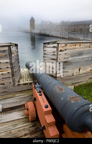 Blick auf Fort Louisbourg, Cape Breton, Kanada Stockfoto