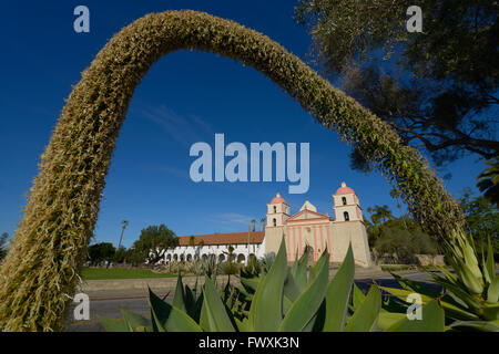 Die historische Mission wurde 1786 in Santa Barbara CA gegründet Stockfoto