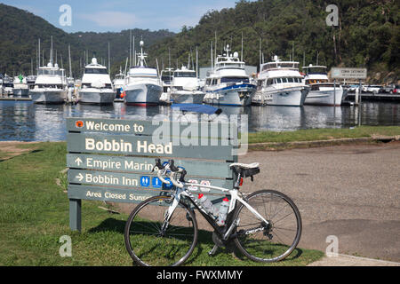 Spulenbereich Kopf im Ku-Ring-Gai Chase National Park nördlich von Sydney, New South Wales, Australien Stockfoto