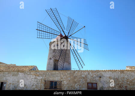 Saline, Trapani, Sizilien, Italien, Europa Stockfoto