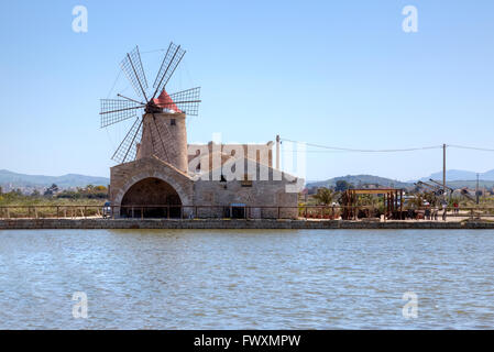 Saline, Trapani, Sizilien, Italien, Europa Stockfoto