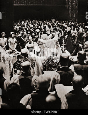 Die Krönung von George VI (1895 – 1952), 12. Mai 1937.  König des Vereinigten Königreichs.  Von der Krönung von König George VI und Königin Elizabeth. Stockfoto
