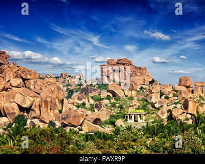Ruinen in Hampi Stockfoto