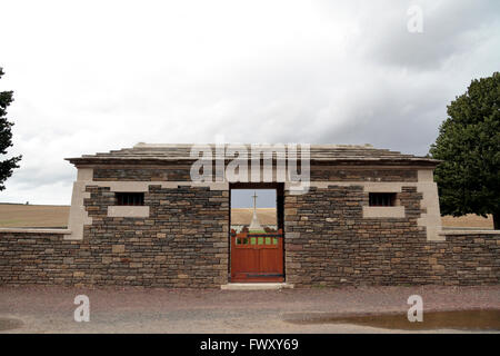 Haupteingang der CWGC Prospect Hill Cemetery, Gouy, Frankreich. Stockfoto