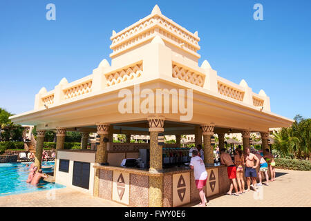 Swim Up Bar im Hotel Riu Touareg Boa Vista Kapverden Afrika Stockfoto