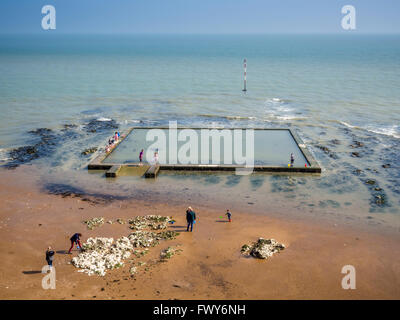 Schwimmbad in Broadstairs, Kent Stockfoto