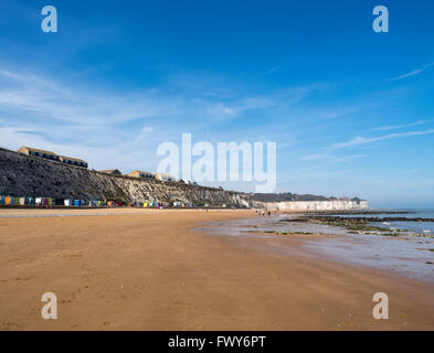 Blick über Stein-Bucht in Broadstairs, Kent. Stockfoto