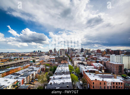 Blick auf Mount Vernon in Baltimore, Maryland. Stockfoto