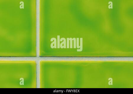Vier grüne Fliesen, schönen Hintergrundtextur und Muster Stockfoto
