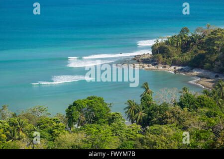 Die Halbinsel OSA, COSTA RICA - Pan Dulce Strand und dem Pazifischen Ozean. Stockfoto