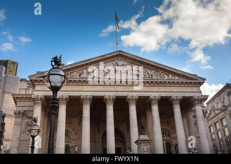 Die Royal Exchange im Herzen von London Stockfoto