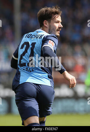 Bochum, Deutschland, 9. April 2014. Fußball, 2. Bundesliga, Bochum, Deutschland, 09.04.2016, Vfl Bochum Vs FSV Frankfurt: Stefano Celozzi (Bochum).  Bildnachweis: Jürgen Schwarz/Alamy Live-Nachrichten Stockfoto