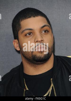 Burbank, CA. 9. April 2016. O' Shea Jackson Jr. im Ankunftsbereich für MTV Movie Awards 2016 - Ankunft 1, Warner Bros.-Studios, Burbank, CA 9. April 2016. Bildnachweis: Elizabeth Goodenough/Everett Collection/Alamy Live-Nachrichten Stockfoto