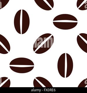 Kaffeebohnen, die nahtlose Stock Vektor