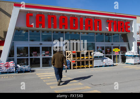 Canadian Tire Geschäft in Kingston, Ontario, am 22. Februar 2016. Stockfoto