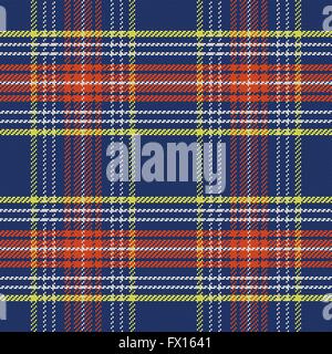 Vektor-nahtlose blauen und roten schottischen tartan Stock Vektor