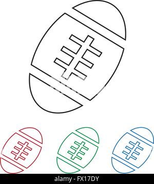 American Football-Kugel-Symbol Stock Vektor