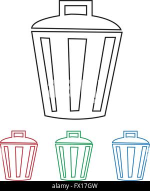 Papierkorbsymbol Stock Vektor