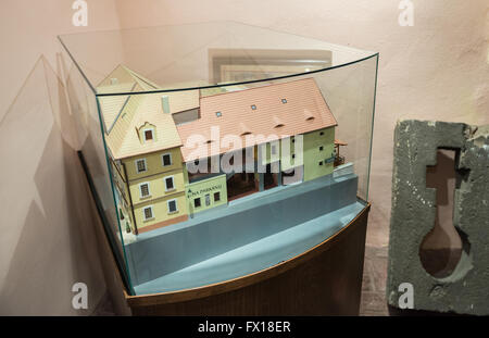 Brauerei-Museum in der Stadt Plzen (Pilsen), Tschechische Republik Stockfoto