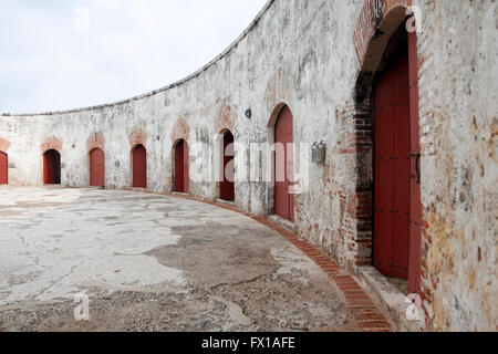 Alten Stadtmauern Cartagena, Kolumbien Stockfoto