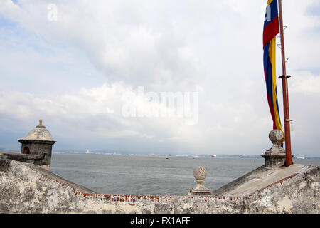 Alten Stadtmauern Cartagena, Kolumbien Stockfoto