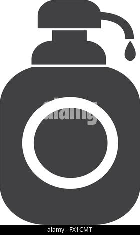Duschgel, Flüssigseife Dispenser Symbol Stock Vektor
