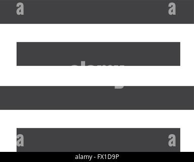 Ausrichten von Text Zentrum Symbol Zeichen Illustration Stock Vektor
