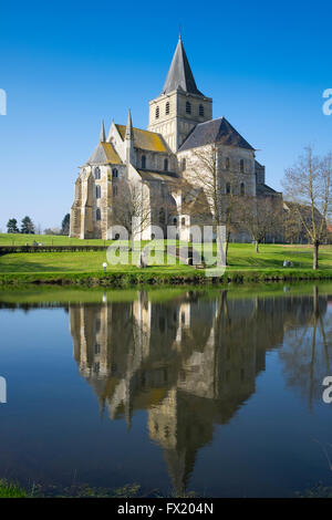 Die Abtei Saint-Kraft am Cerisy-la-Forêt in der Normandie, Frankreich Stockfoto