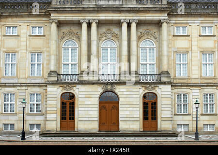 Schloss Amalienborg befindet sich in Kopenhagen, Dänemark Stockfoto