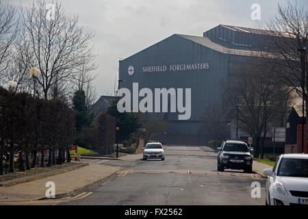 Sheffield Stahlbarone arbeitet, Brightside, Sheffield Stockfoto