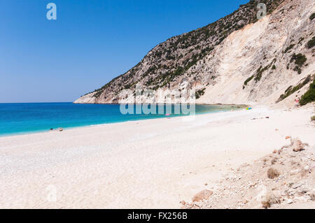 Myrtos Strand auf der Insel Kefalonia Griechenland Stockfoto