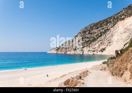 Myrtos Strand auf der Insel Kefalonia Griechenland Stockfoto