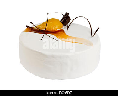 Keks Kuchen isoliert auf weißem Hintergrund Stockfoto
