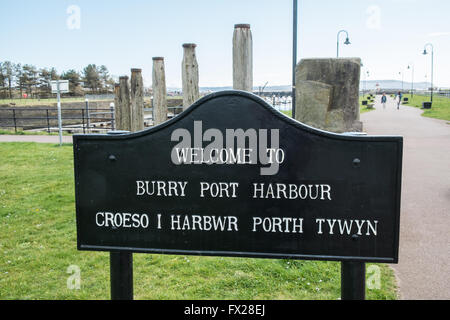 Burry Port Hafen, Carmarthenshire,Wales,U.K.,Europe Stockfoto