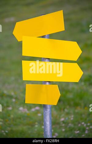 Leere Schilder Stockfoto