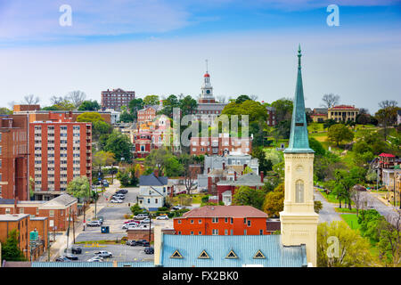 Macon, Georgia, USA Skyline Innenstadt. Stockfoto
