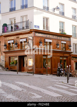 Montmartre-Restaurant Stockfoto